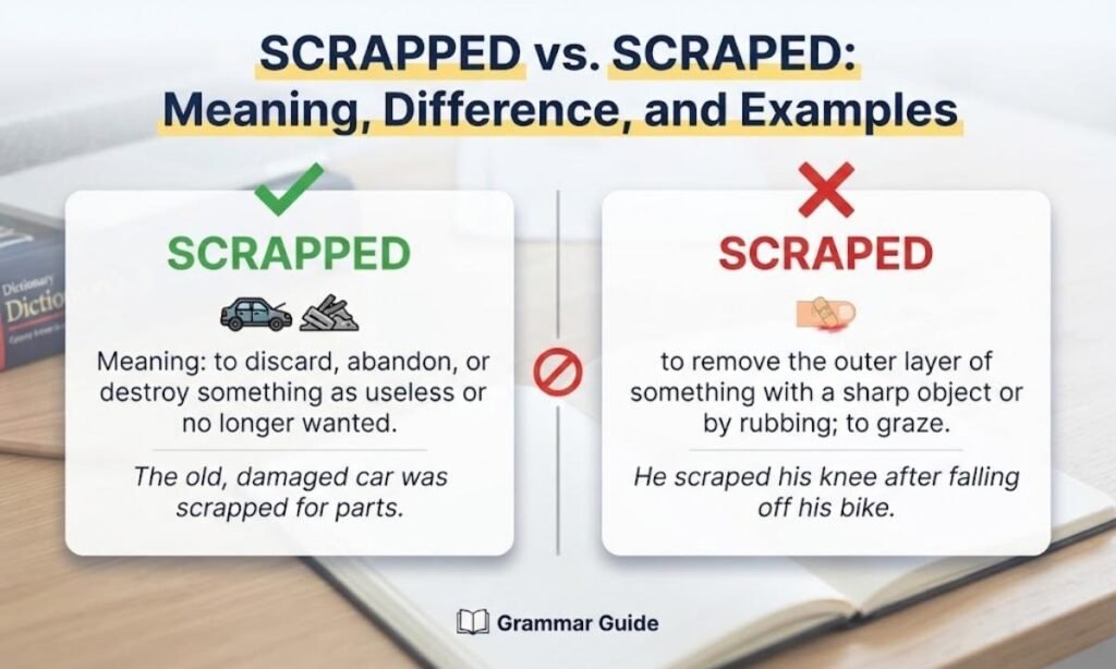 Scrapped vs Scraped