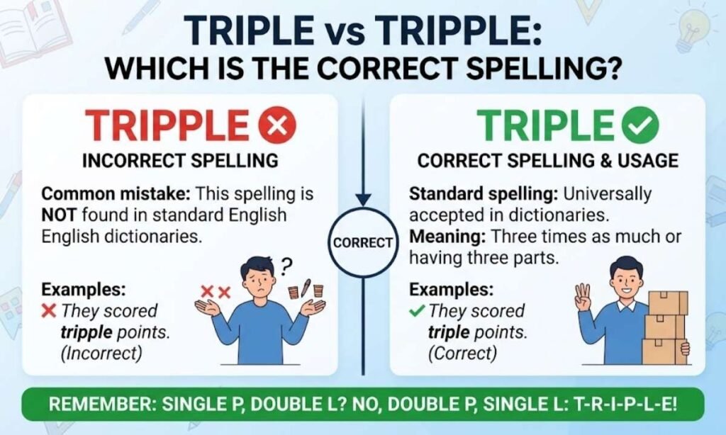 Triple vs Tripple Which Is the Correct Spelling